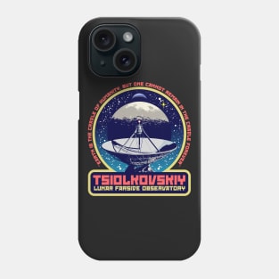 TSIOLKOVSKIY LUNAR FARSIDE OBSERVATORY Phone Case