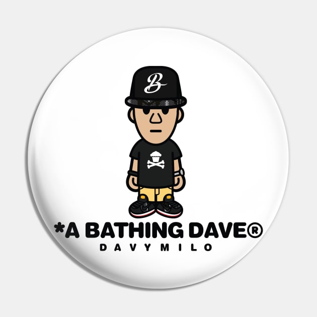 A Bathing Dave Pin by dvdcartoonz