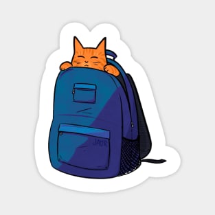 Orange Catpack Magnet