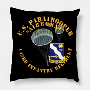 US Paratrooper - 143rd Infantry Regiment X 300 Pillow