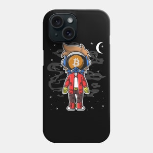 Hiphop Astronaut BitCoin BTC To The Moon Crypto Token Cryptocurrency Wallet Birthday Gift For Men Women Kids Phone Case