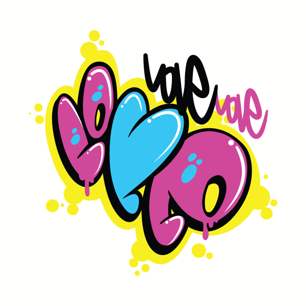 Love Throwie (Blue Heart) by Toon 92