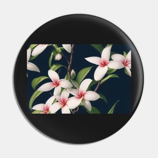 Botanical Drawing of a Frangipani Pin