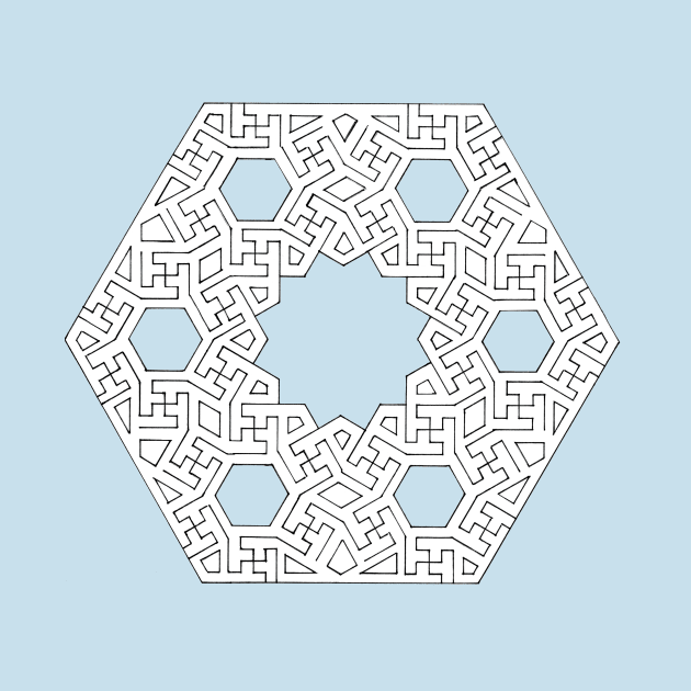 Hex grid and dodecahedron with 4-fold radial symmetry by suranyami