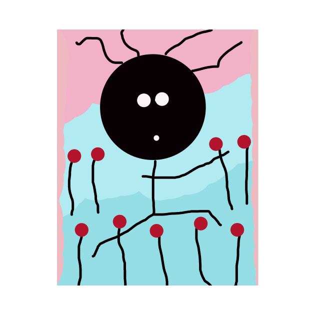 Baby in Flowers Stick Figure by Eigo Wild