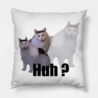 Huh Cat Meme Pillow