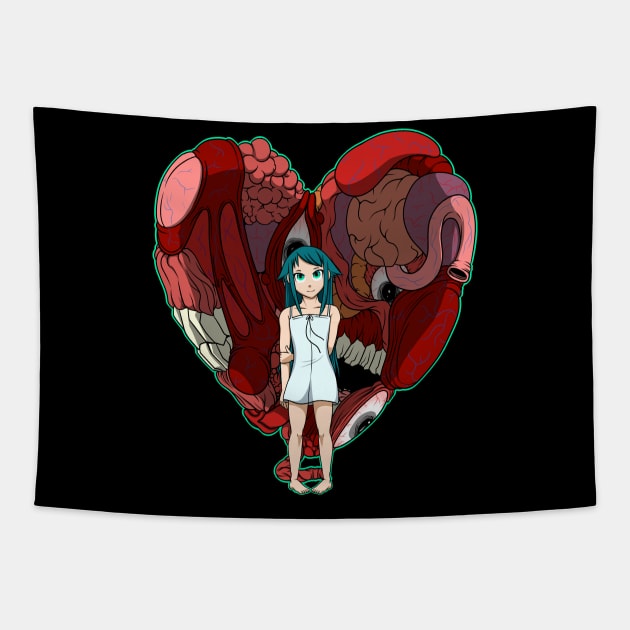 saya's love Tapestry by SuperPixelDude