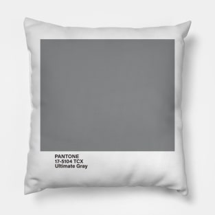 pantone 17-5104 TCX Ultimate Gray Pillow