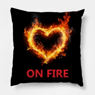 On Fire T-shirt Pillow