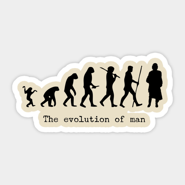 The Evolution Of Man Jamie Fraser Outlander Sticker Teepublic Au