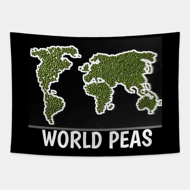 funny world peas world of peace Tapestry by itacc