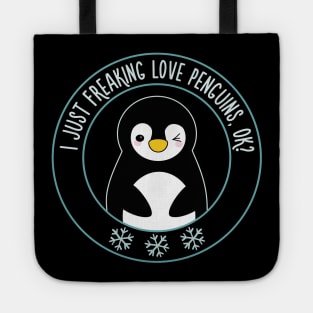 I just freaking love penguins, ok? Dark Tote