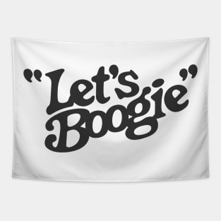 Let's Boogie (Black) Tapestry