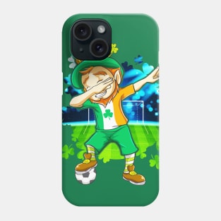 Soccer Dabbing Leprechaun Irish St Patricks Day Phone Case