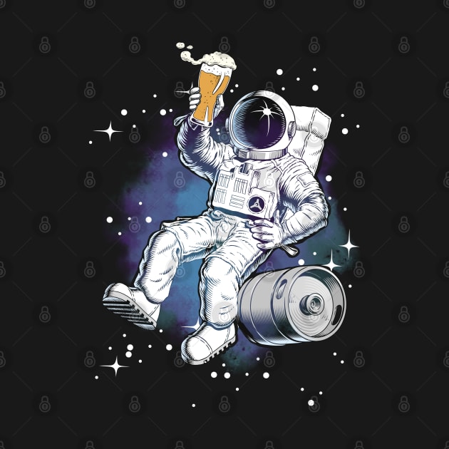 Astronaut with a beer by VinagreShop