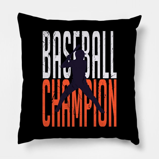 Baseball Champion Pillow by mstory