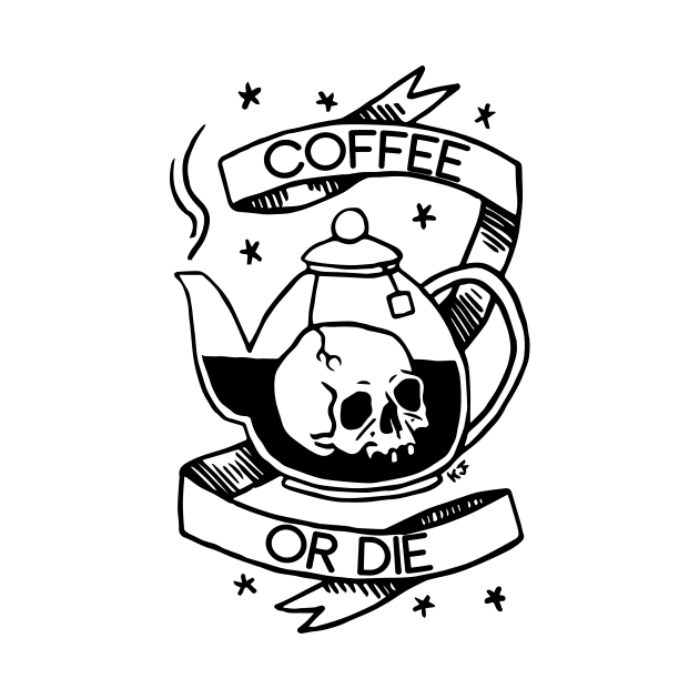 Coffee or Die Skull by younes.zahrane