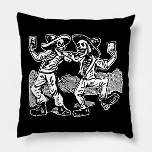 Mexican Dancing Skeletons Pillow