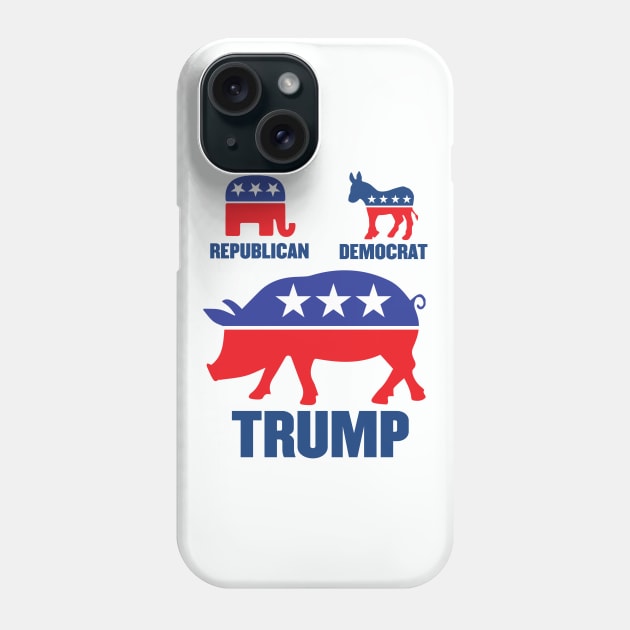 Political Party Mascots Phone Case by VetoTheVote