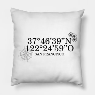 San Francisco Contact Information Pillow