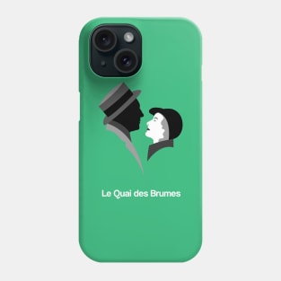 Le Quai des Brumes Minimal Movie Fan Art Jean Gabin Michèle Morgan 30s Phone Case