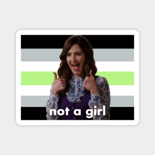 Agender Janet “Not a Girl” (The Good Place) Magnet