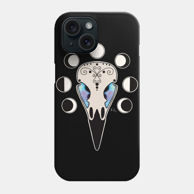 Moon Raven Phone Case by Art by New Moon 