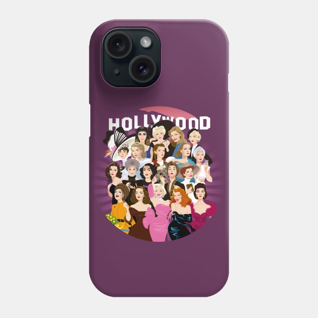 Hollywood Phone Case by AlejandroMogolloArt