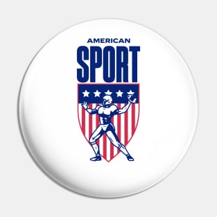 American Football Pin