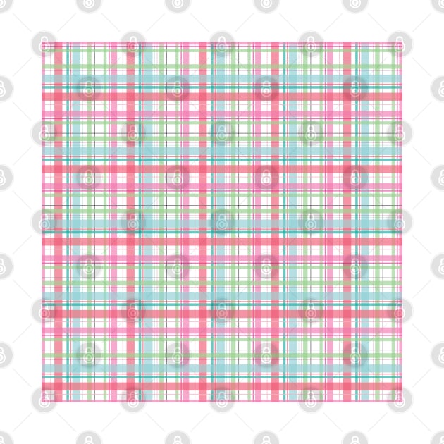 Pinks, Green, Blue Plaid by PLLDesigns