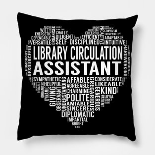 Library Circulation Assistant Heart Pillow