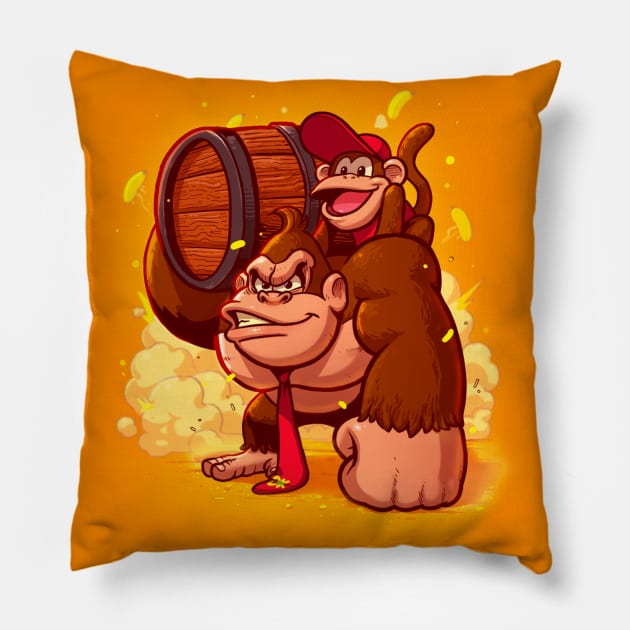 Barrel & Bananas Pillow by BrunoMota