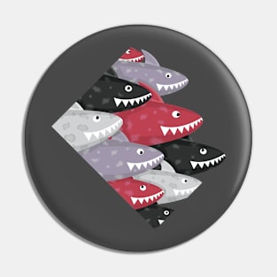 Interesting sharks new color Pin