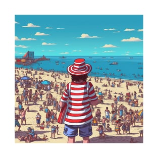 Waldo finds the beach T-Shirt