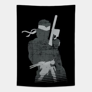 Metal Gear Solid - Solid Snake silhouette #2 Tapestry