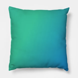 Green Blue Gradient Pillow