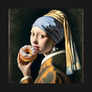 Pearl Earring Paczki Day Treat T-Shirt