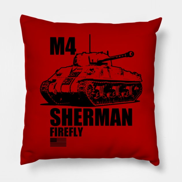 WW2 Sherman Firefly Pillow by TCP