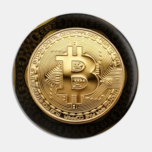 Bitcoin Gold Cryptocurrency Digital Assets Pin