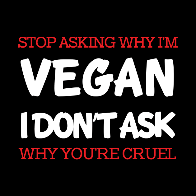 Stop Asking Why I'm Vegan by Thevegansociety