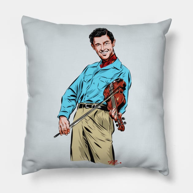 Roy Acuff - An illustration by Paul Cemmick Pillow by PLAYDIGITAL2020