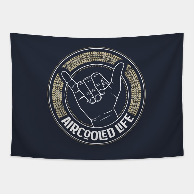 Air cooled Vdub Greeting / Shaka wave - Aircooled Life Tapestry by Aircooled Life