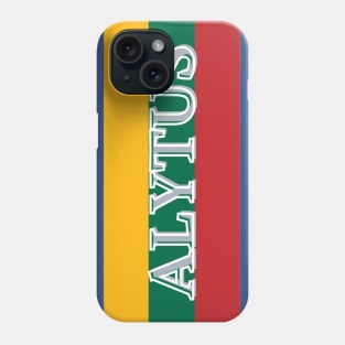 Alytus City in Lithuania Flag Phone Case