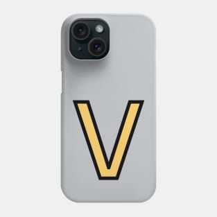 Funky Yellow Letter V Phone Case