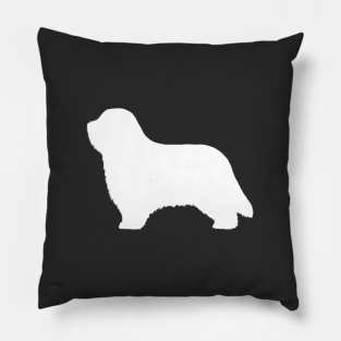 Bearded Collie Silhouette Pillow