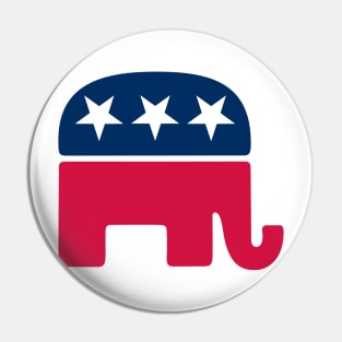 Republican Elephant Logo Pin