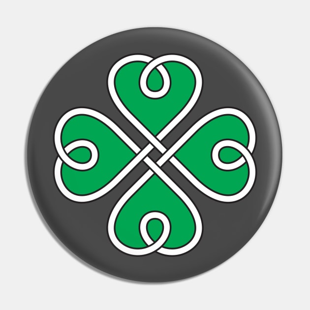 Celtic Knot 4 Leaf Clover #1 Pin by danchampagne