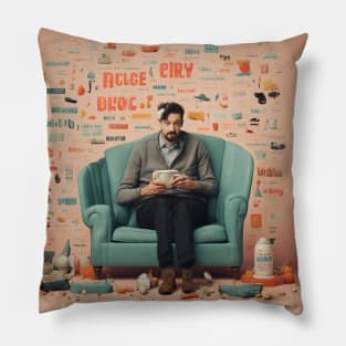 Whimsical Wisdom Typography Pillow