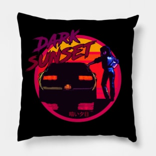 Dark sunset Pillow