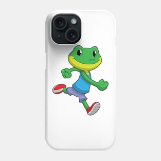 Frog as Runner at Running Phone Case